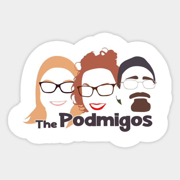 Black Podmigo Design Sticker by The Sip List Podcast